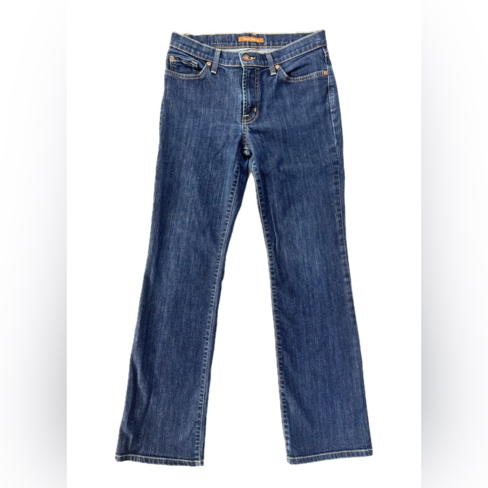 David Kahn Vintage Mid Rise Straight Leg Jeans in Dark‎ Wash Style 3560 Size 6P - Picture 15 of 16